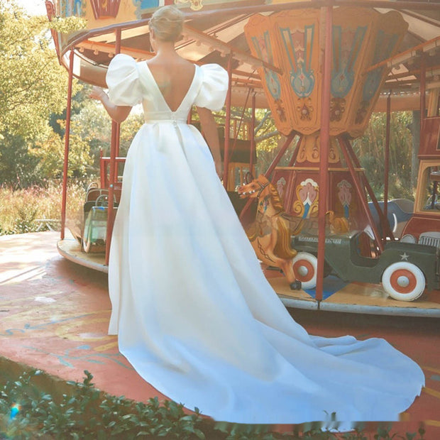 The High Waisted White Party Dress