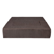 MeowBaby® Soft Velvet Cube Sofa - Brown