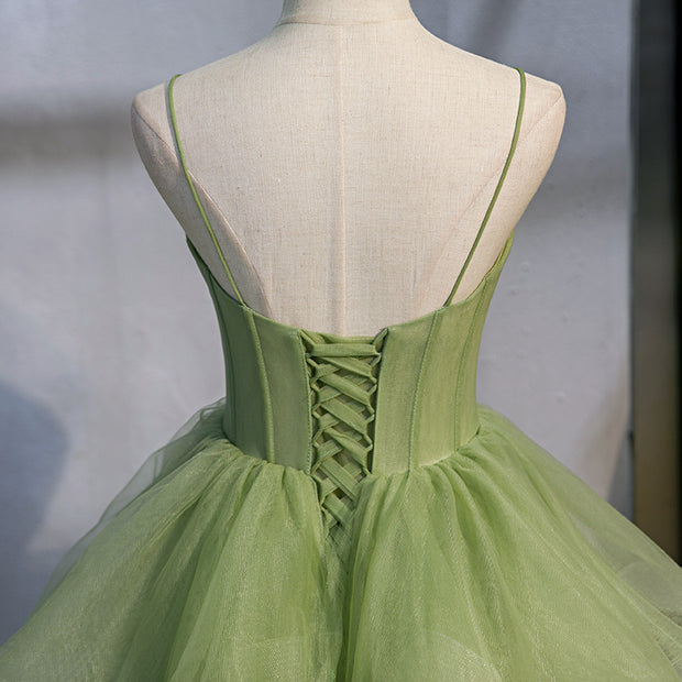 Enchanted Grove: The Tiered Tulle Maxi Gown