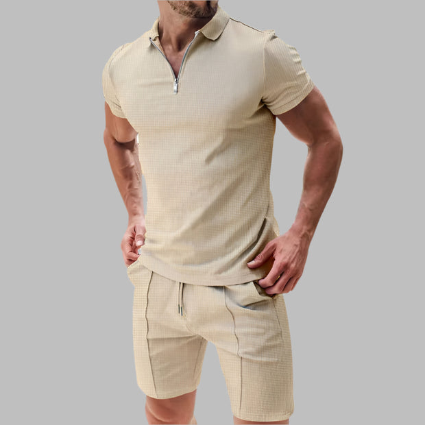 2 Piece Casual Waffle Suit - Jo-Bolt-Store