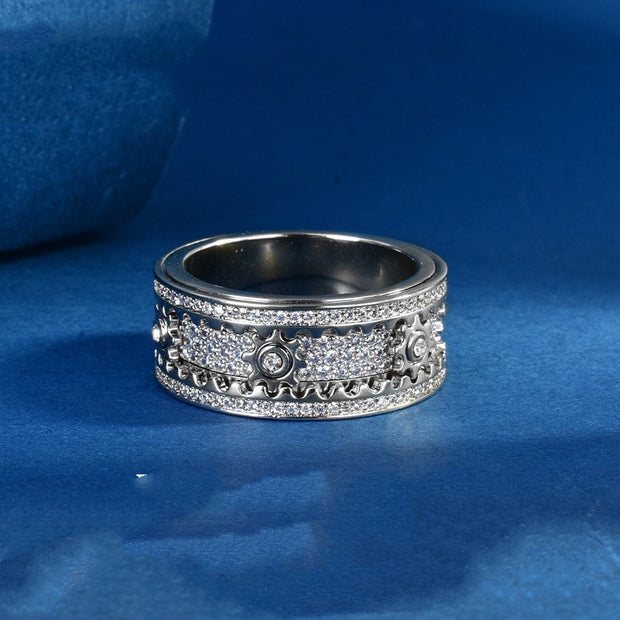 925 Sterling Silver Rotating Ring