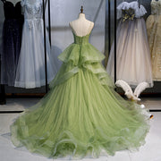 Enchanted Grove: The Tiered Tulle Maxi Gown