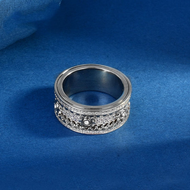 925 Sterling Silver Rotating Ring