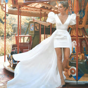 The High Waisted White Party Dress