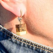 929 Silver Mosaic Amber Earrings Afrodite - Jo-Bolt-Store