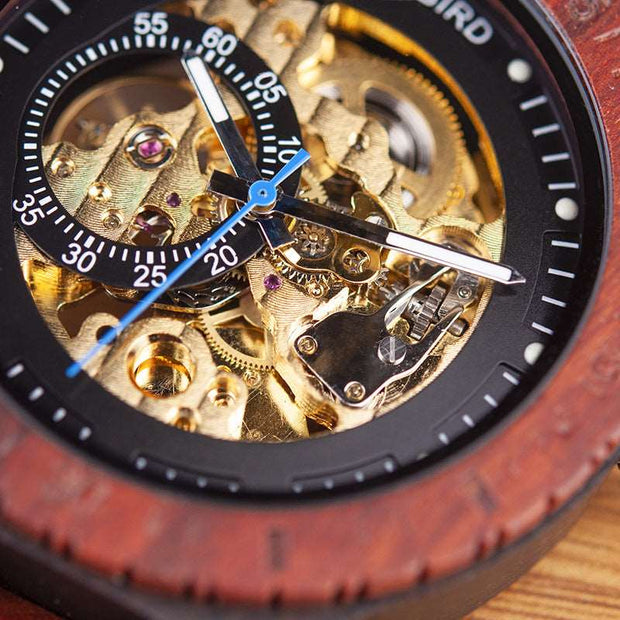 Automatic wooden mechanical luxury men's watch - Jo-Bolt-Store