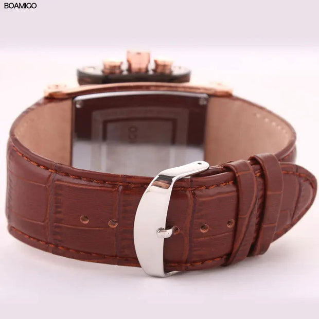 BOAMIGO men quartz watches large dial fashion casual sports watches - Jo-Bolt-Store