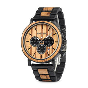 BOBO BIRD Wooden Men Watches Relogio Masculino Top Brand Luxury Stylish Chronograph Military Watch A Great Gift for Male OEM - Jo-Bolt-Store