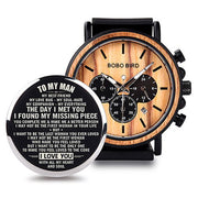BOBO BIRD Wooden Men Watches Relogio Masculino Top Brand Luxury Stylish Chronograph Military Watch A Great Gift for Male OEM - Jo-Bolt-Store
