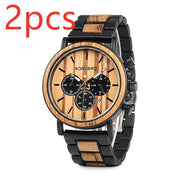 BOBO BIRD Wooden Men Watches Relogio Masculino Top Brand Luxury Stylish Chronograph Military Watch A Great Gift for Male OEM - Jo-Bolt-Store