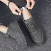 Casual Board Flat Shoes Men Breathable Thick-soled Lace-up Sneakers For Walking Running - Jo-Bolt-Store