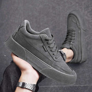Casual Board Flat Shoes Men Breathable Thick-soled Lace-up Sneakers For Walking Running - Jo-Bolt-Store