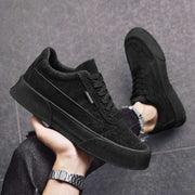 Casual Board Flat Shoes Men Breathable Thick-soled Lace-up Sneakers For Walking Running - Jo-Bolt-Store