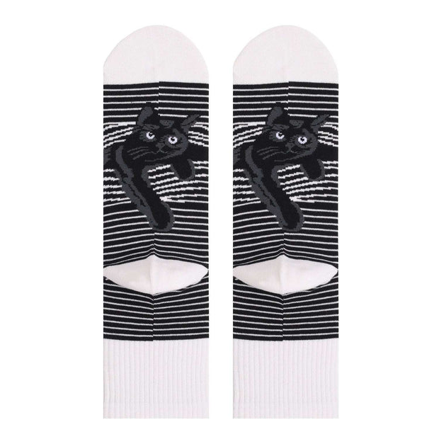 Cats Print Plus Size Medium Socks For Men And Women - Jo-Bolt-Store