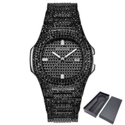Dropshipping ICE-Out Bling Diamond Luxury Watch Men Gold Hi - Jo-Bolt-Store
