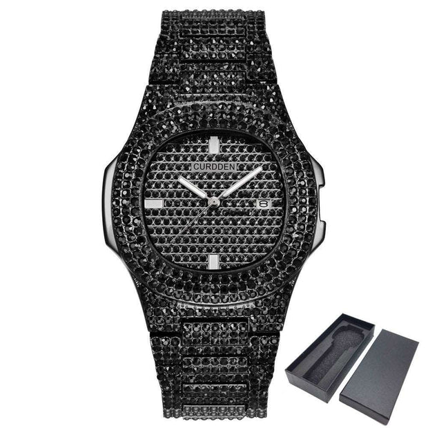 Dropshipping ICE-Out Bling Diamond Luxury Watch Men Gold Hi - Jo-Bolt-Store