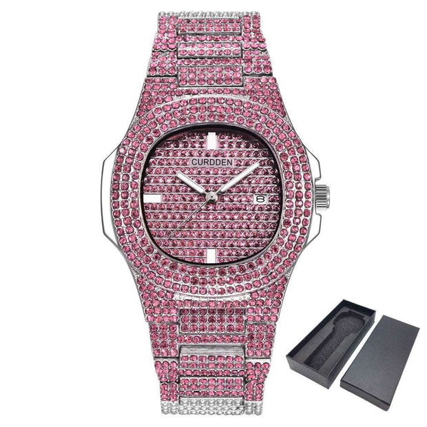 Dropshipping ICE-Out Bling Diamond Luxury Watch Men Gold Hi - Jo-Bolt-Store