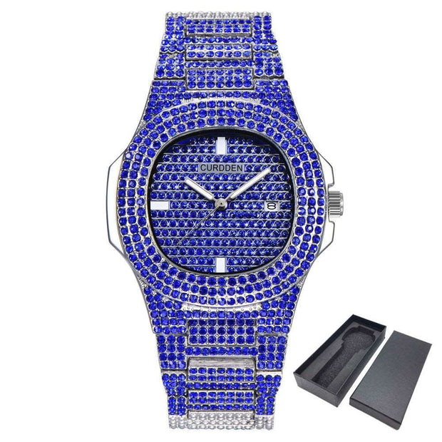 Dropshipping ICE-Out Bling Diamond Luxury Watch Men Gold Hi - Jo-Bolt-Store