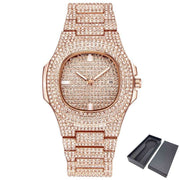 Dropshipping ICE-Out Bling Diamond Luxury Watch Men Gold Hi - Jo-Bolt-Store