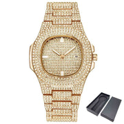 Dropshipping ICE-Out Bling Diamond Luxury Watch Men Gold Hi - Jo-Bolt-Store