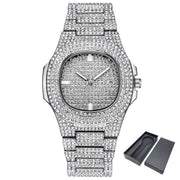 Dropshipping ICE-Out Bling Diamond Luxury Watch Men Gold Hi - Jo-Bolt-Store