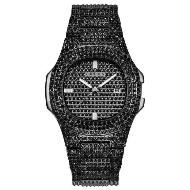 Dropshipping ICE-Out Bling Diamond Luxury Watch Men Gold Hi - Jo-Bolt-Store