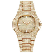 Dropshipping ICE-Out Bling Diamond Luxury Watch Men Gold Hi - Jo-Bolt-Store