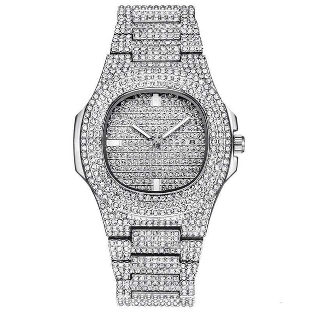 Dropshipping ICE-Out Bling Diamond Luxury Watch Men Gold Hi - Jo-Bolt-Store