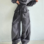 European And American Cover Pleated Sweater Pants Street Leisure - Jo-Bolt-Store