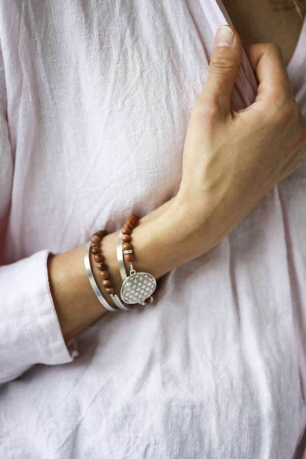 Flower Of Life Bracelet - Sandalwood