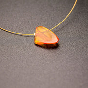 Gold Plated String Baltic Amber Necklace Sirdis - Jo-Bolt-Store