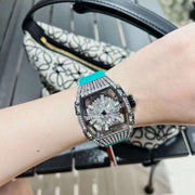 Hollow Full Diamond Luxury Women's Watch Silicone - Jo-Bolt-Store