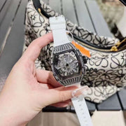 Hollow Full Diamond Luxury Women's Watch Silicone - Jo-Bolt-Store