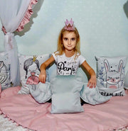 Decorative Cushion "Wings" - Grey