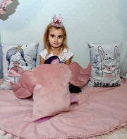Decorative Cushion "Wings" - Dusty Pink