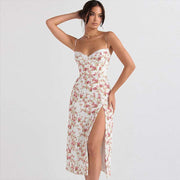 Lace Flowers Print Long Dress Summer Clothing - Jo-Bolt-Store