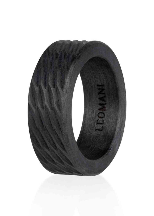 Carbon Fiber Ring LAUVA for Men