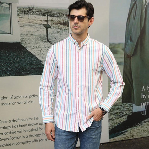 Long Sleeve Cotton Oxford Men's Clothing - Jo-Bolt-Store