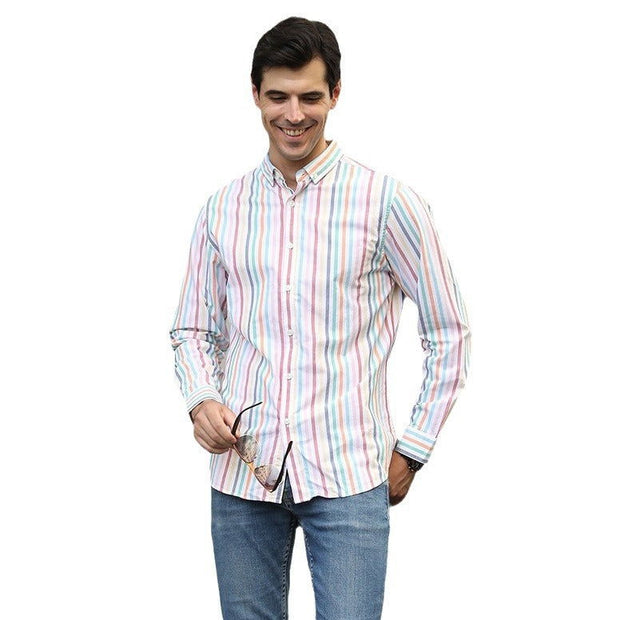 Long Sleeve Cotton Oxford Men's Clothing - Jo-Bolt-Store