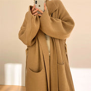Long Thickened Sweater Women's Coat Loose Knitted Cardigan - Jo-Bolt-Store