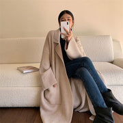 Long Thickened Sweater Women's Coat Loose Knitted Cardigan - Jo-Bolt-Store
