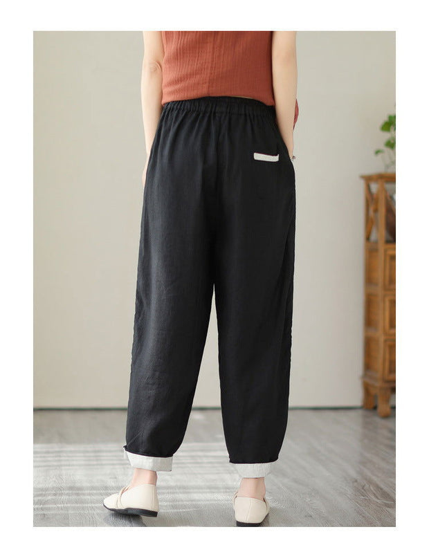 Loose High Waist Women Trousers, Plus Size - Jo-Bolt-Store