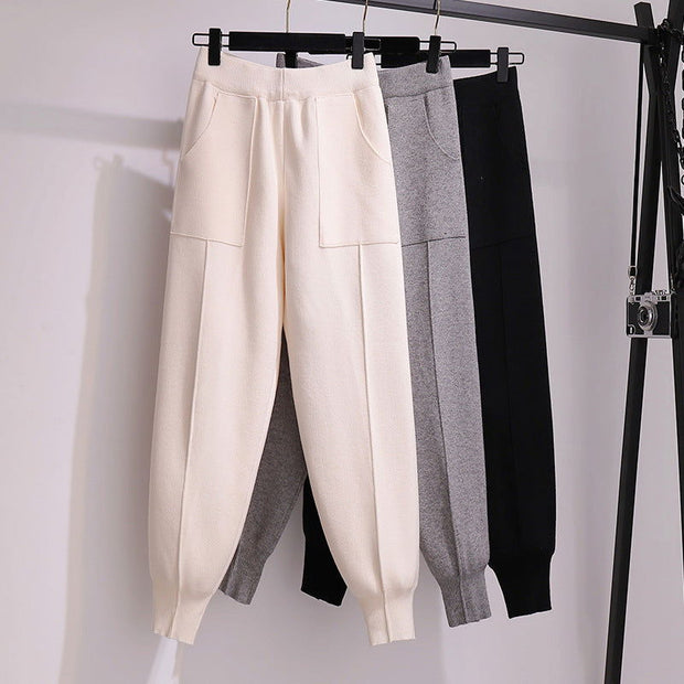 Loose Knitted Women Leggings, Plus Size - Jo-Bolt-Store