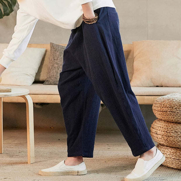 Loose Size Straight Youth Linen Casual Pants - Jo-Bolt-Store