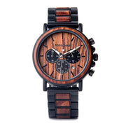 Luxury Wood Stainless Steel Men Watch Stylish Wooden - Jo-Bolt-Store