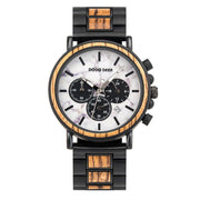 Luxury Wood Stainless Steel Men Watch Stylish Wooden - Jo-Bolt-Store