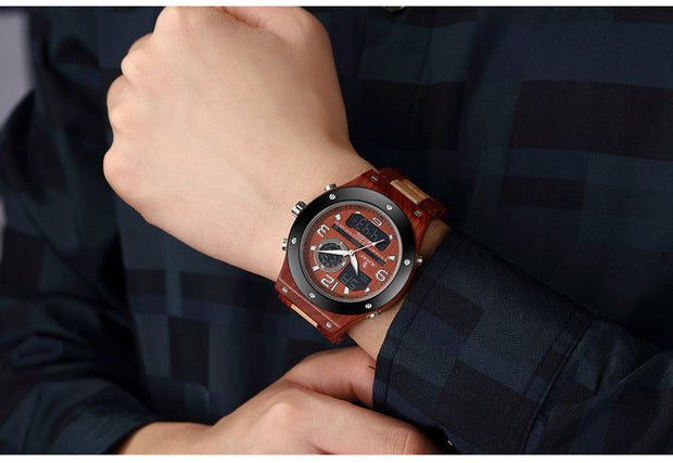 Luxury Wood Watch Handmade Chronograph Man - Jo-Bolt-Store