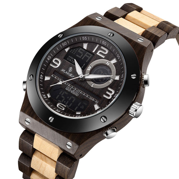 Luxury Wood Watch Handmade Chronograph Man - Jo-Bolt-Store