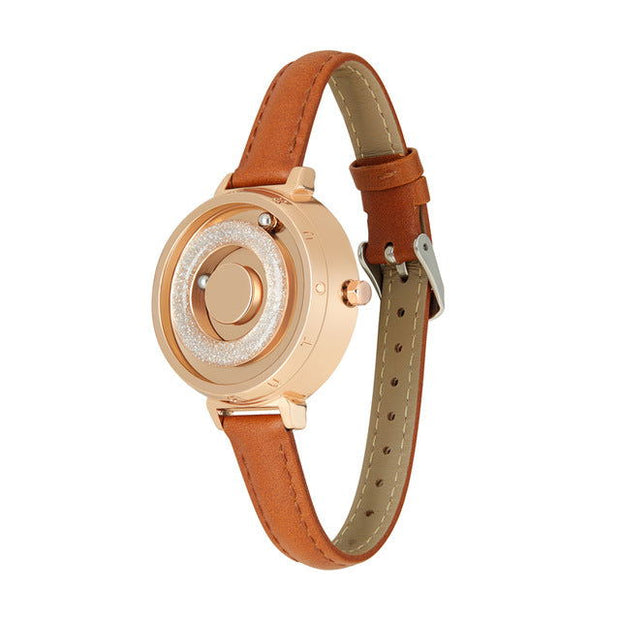 Magnetic gold clock luxury women's watch quartz women's watch - Jo-Bolt-Store