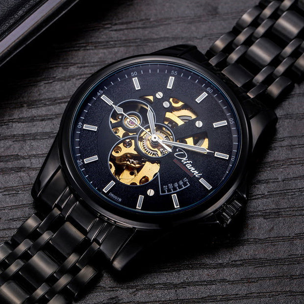 Mechanical Fully Automatic Fashion Hipster Luxury Steel Belt Watch - Jo-Bolt-Store